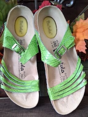 Green Betula Birkenstock Strappy Sandals